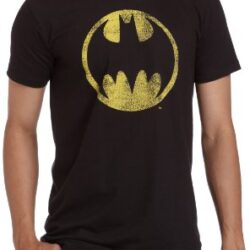 Camiseta de Batman Bioworld Men's Bat Signal T-Shirt,Black,Large Marca Bioworld