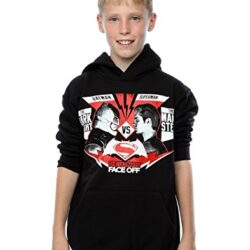 Camiseta de Batman DC Comics Boys v Superman Face Off Hoodie 14-15 Years Black Marca DC Comics