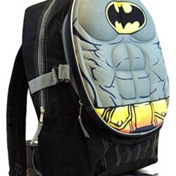 Morral de Batman Dc Comics "Molded Chest" 16" Children's School Backpack (with Belt pack) Marca DC Comics