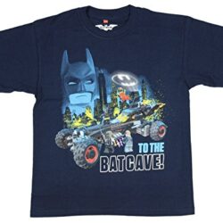 Ropa de Batman para niños Boys DC Comics Lego Movie To The Batcave Navy Graphic T-Shirt - X-Small Marca LEGO